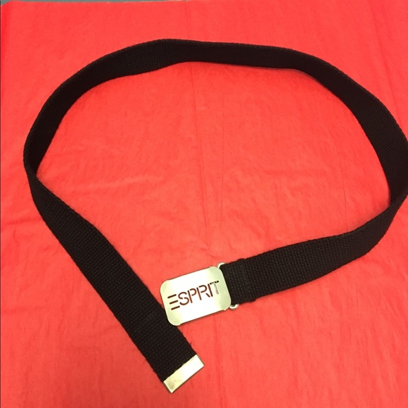 VINTAGE Girls ESPRIT Black & Silver Belt - Picture 6 of 6